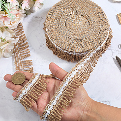 Отделка льняным кружевом OCOR-WH20003-76B