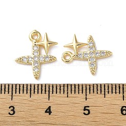 Латунные микро проложить кубического циркония подвески KK-F872-13G