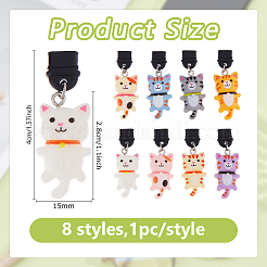 8шт пластиковые мобильные пылезащитные заглушки HJEW-WH00133