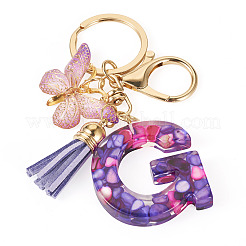 Porte-clés pendentif papillon en résine&nbsp;KEYC-TAC0034-03G