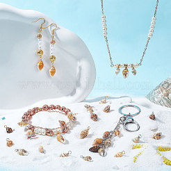 100шт 2 цвета подвески из натуральных ракушек FIND-PH0008-09