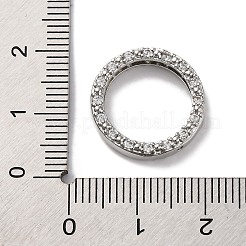 Стойка из латуни с покрытием из кубического циркония с рамкой из бусин KK-S406-09B-P