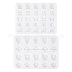 2шт 2 стиля силиконовые Молды для пуговиц своими руками&nbsp;DIY-TA0013-32