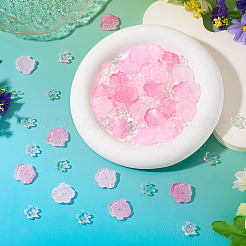 100шт 4 цвета прозрачные стеклянные бусины&nbsp;DGLA-TA0001-45