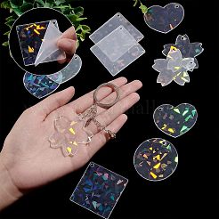 16шт 4 стиля прозрачные акриловые подвески&nbsp;FIND-NB0002-58