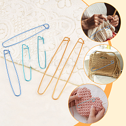 12 шт. 3 вида алюминиевых держателей для пряжи для вязания&nbsp;AJEW-SP0003-79