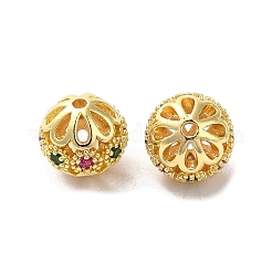 Покрытие стойки латунное паве бусины из кубического циркония&nbsp;KK-D100-11A-G