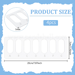 4 шт. акриловые доски для дизайна бусин&nbsp;FIND-BC0013-08B