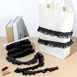 Rubans en organza de satin plissé de 8 m&nbsp;OCOR-PH0008-05
