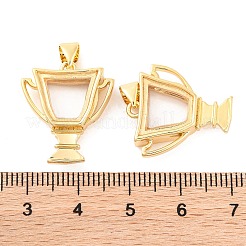 ラックメッキ真鍮製ロケットペンダント  プラスチック付き  カドミウムフリー＆鉛フリー  長持ちメッキ  18KGP本金メッキ  メダル  21x18.5x6mm  穴：4x3mm&nbsp;KK-F874-01G-13