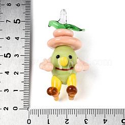 Handgefertigte Anhänger in Form von Cartoon-Zwiebeln aus Glas&nbsp;LAMP-T025-11B