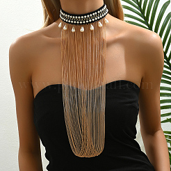 Роскошные многослойные железные ожерелья-нагрудники в ближневосточном стиле с кисточками для женщин OM8390