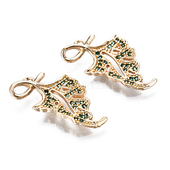 Латунные микро проложить кубического циркония подвески&nbsp;KK-S359-111B-RS