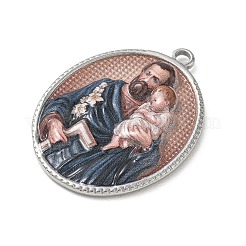 Pendentifs religieux imprimés en acier inoxydable 304&nbsp;STAS-G387-03P-01