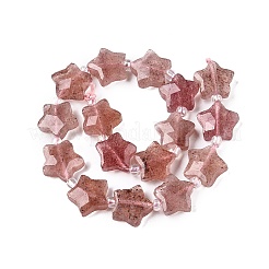 Природного кварца клубники нитей бисера G-T138-183