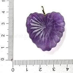 Pendenti intagliati in ametista naturale&nbsp;G-C276-01G-13