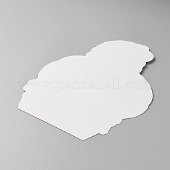 Карточки с бумажными резинками для волос CDIS-WH0021-040A