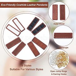 Набор для самостоятельного изготовления прямоугольных висячих сережек&nbsp;DIY-OC0009-48