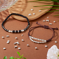 40шт 4 стиля 925 бусины из стерлингового серебра&nbsp;STER-TA0001-51