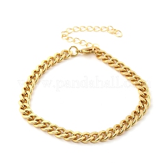 Браслеты-цепочки из латуни для женщин и мужчин BJEW-F494-01G-02