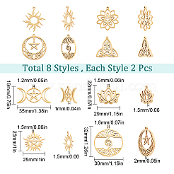 16 шт. 8 подвески из нержавеющей стали 304&nbsp;STAS-SC0003-92G
