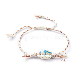 Armbänder aus geflochtenen Perlen mit bedruckten Kaurimuscheln&nbsp;SH-CJA99F