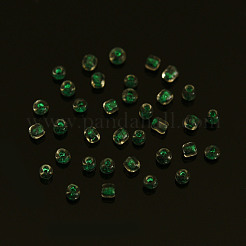 Светящиеся в темноте прозрачные стеклянные бусины 8/0 шт.&nbsp;SEED-YWC0001-01A