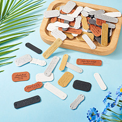 100 шт. 20 стиля этикеток из искусственной кожи&nbsp;PURS-TA0001-02