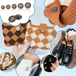 40 шт. 5 стиля литые кнопки FIND-NB0005-78AB