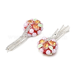 Handgemachte Fimo-Perlen Strass&nbsp;CLAY-Z006-02B
