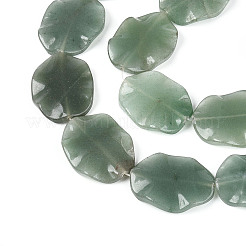 Естественный зеленый авантюрин бисер нитей&nbsp;G-T143-21A