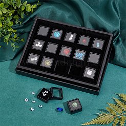 Plateaux d'organisation de diamants en vrac en papier rectangle&nbsp;CON-WH0095-80A