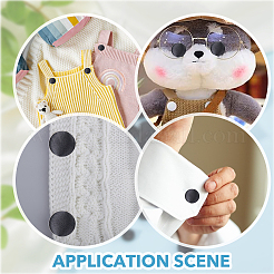 40 шт. 4 вида пластиковых пуговиц с 1 отверстиями BUTT-DC0001-04