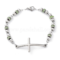 201 браслет из звеньев цепи из нержавеющей стали&nbsp;BJEW-A032-01P-01