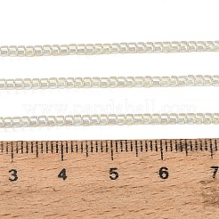 電気メッキガラスビーズセット  コラム  ベージュ  2~2.5x2mm  穴：0.6mm  約207~208個/連  14.13~14.29''（35.9~36.3センチメートル）&nbsp;GL-CBAA615-01C