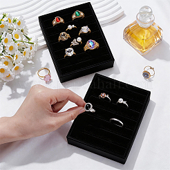 Plateaux de présentation de bijoux en velours à 6 emplacement&nbsp;ODIS-SP0002-24B-02