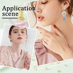 50 шт. фурнитура для сережек-гвоздиков из нержавеющей стали 304 STAS-SC0008-58