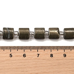 Природного пирита бисер нитей G-Z087-D02