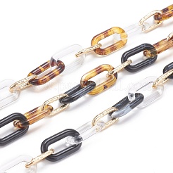 Акриловые кабельные цепочки ручной работы AJEW-JB00932