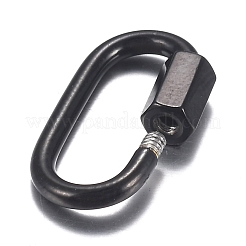 Брелоки с винтовым карабином из нержавеющей стали 304 STAS-H107-04B-B