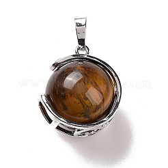 Pendentifs en œil de tigre naturel&nbsp;G-A212-01P-03