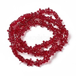 Abalorios de vidrio transparentes&nbsp;GLAA-P005-N02