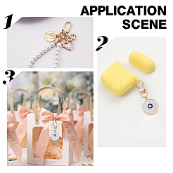 6 шт. 6 стиля сплав эмаль турецкий синий сглаз кулон украшение&nbsp;KEYC-AR0001-15