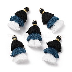 Decorazioni pendenti con nappine in policotone&nbsp;GLAA-K060-07KCG-08