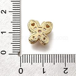 Латунные прозрачные и розовые кубические цирконии бабочка многорядные звенья&nbsp;KK-M316-14G