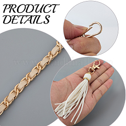 1 шт. цепочки для кошелька из сплава искусственной кожи&nbsp;DIY-CL0002-25C