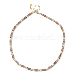 Collane da donna con perline heishi in pietre preziose miste naturali&nbsp;NJEW-JN06423