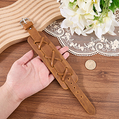 Bracelets en cordon de simili cuir pour hommes&nbsp;BJEW-CL0001-55B