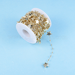 Абс пластика имитация жемчуга бисером отделка гирляндой AJEW-CJ0006-01A