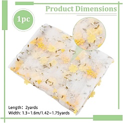 1 шт. сетчатая ткань из молочного волокна с цветочным узором&nbsp;DIY-UN0006-50A